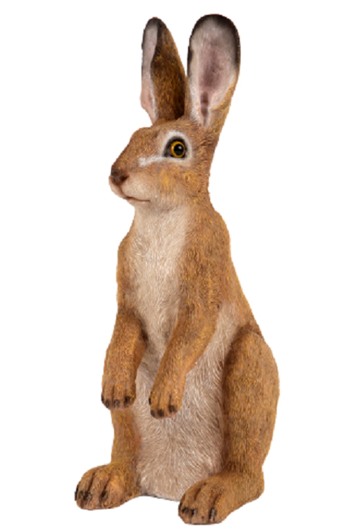 Standing Hare Garden Ornament Resin Statue Patio Life Like Etsy