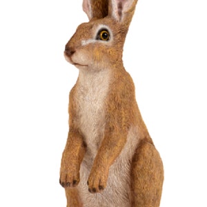 resin hare garden ornament