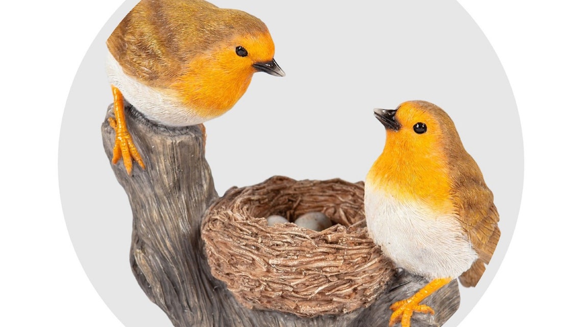 resin robin ornament