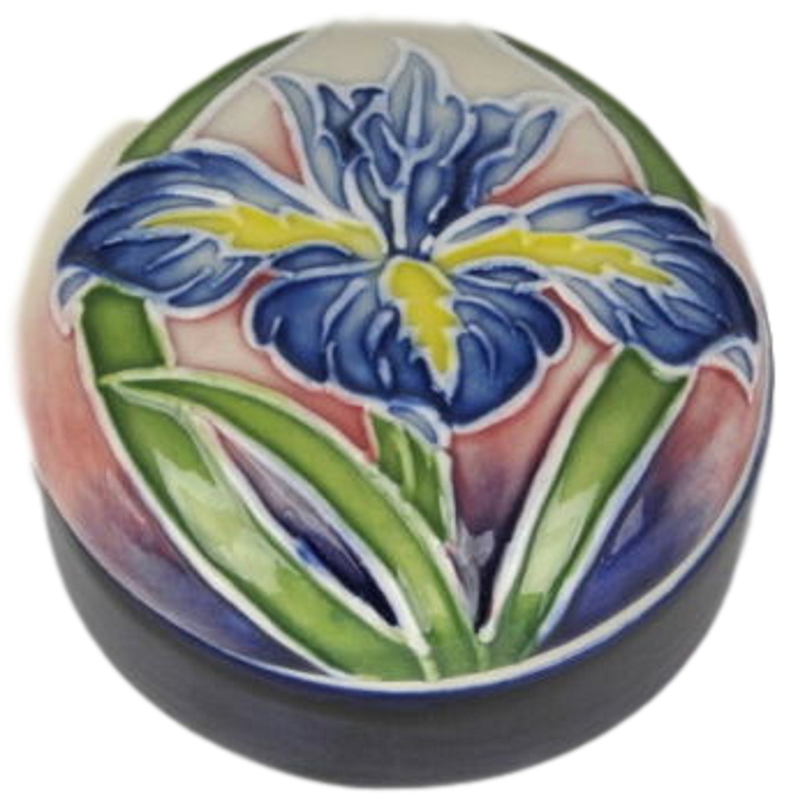 Ceramic Trinket Box Multicoloured Floral Design Lidded Box Old Etsy