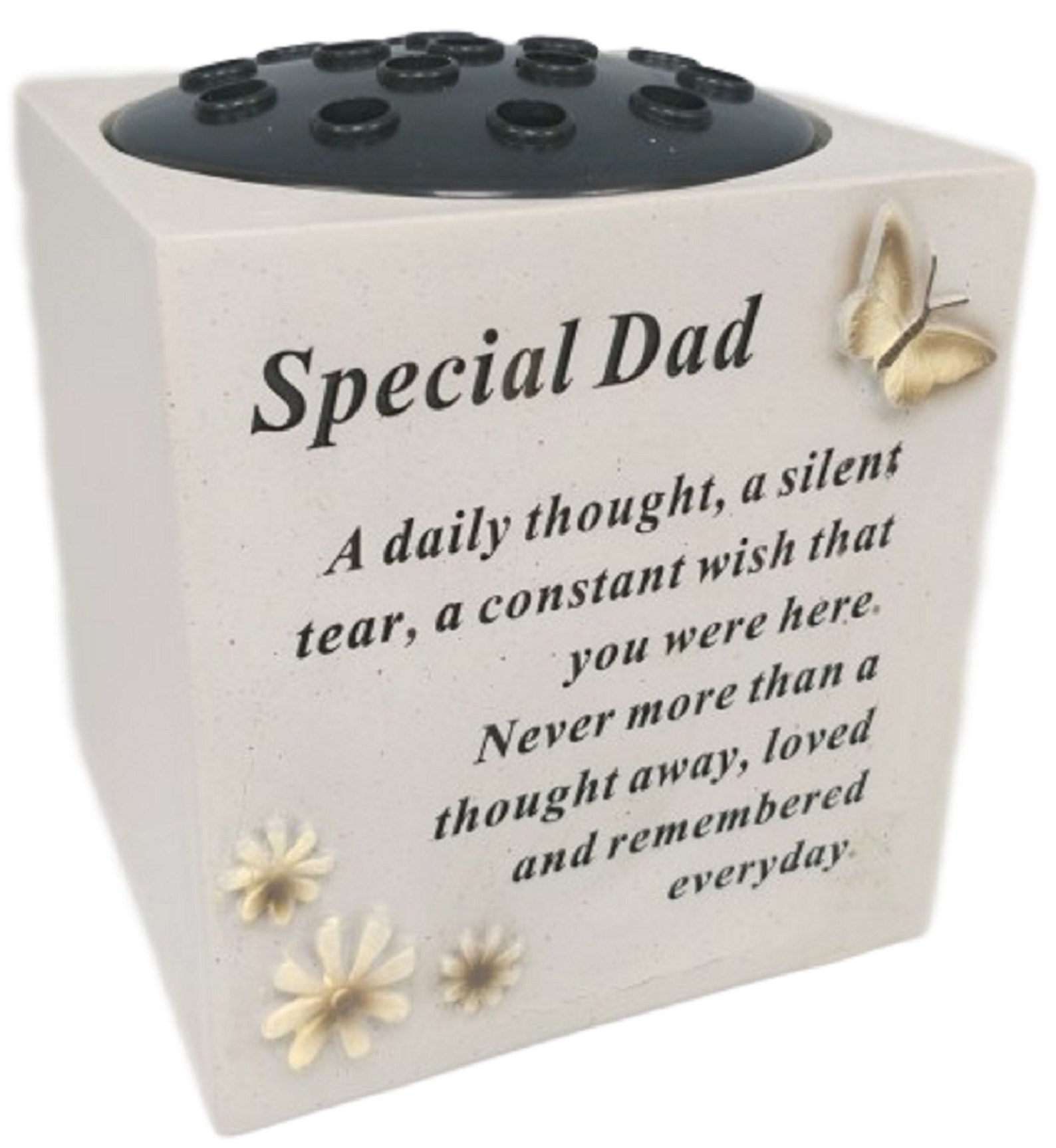 Dad Memorial Graveside Flower Vase Pot Holder Décor Grave Etsy
