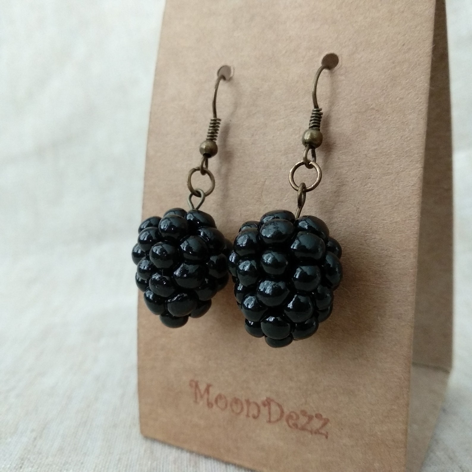 Blackberry Earrings Realistic Berry Earrings Berry Lover Etsy