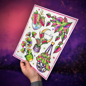 Plant Flash Sheet - Etsy