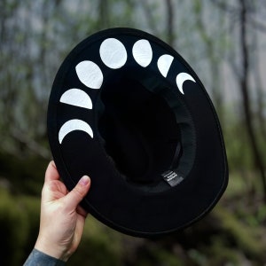 Gothic Hut Gothic Mond Hut Gothic Sonnen Hut Gothic Accessoires Gothic Mode Gothic Hut mit breiter Krempe Einzigartige Geschenkideen
