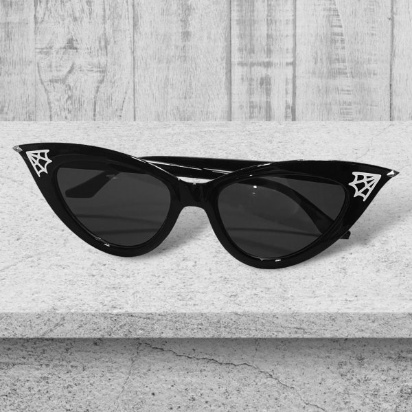 Spiderweb Sunglasses - Cat Eye Spiderweb Sunglasses - Gothic Sunglasses - Gothic Accessories - Gothic Fashion - Spiderweb Glasses