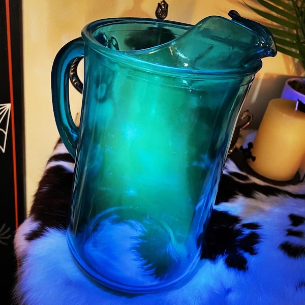 Blue Uranium Glass Etsy