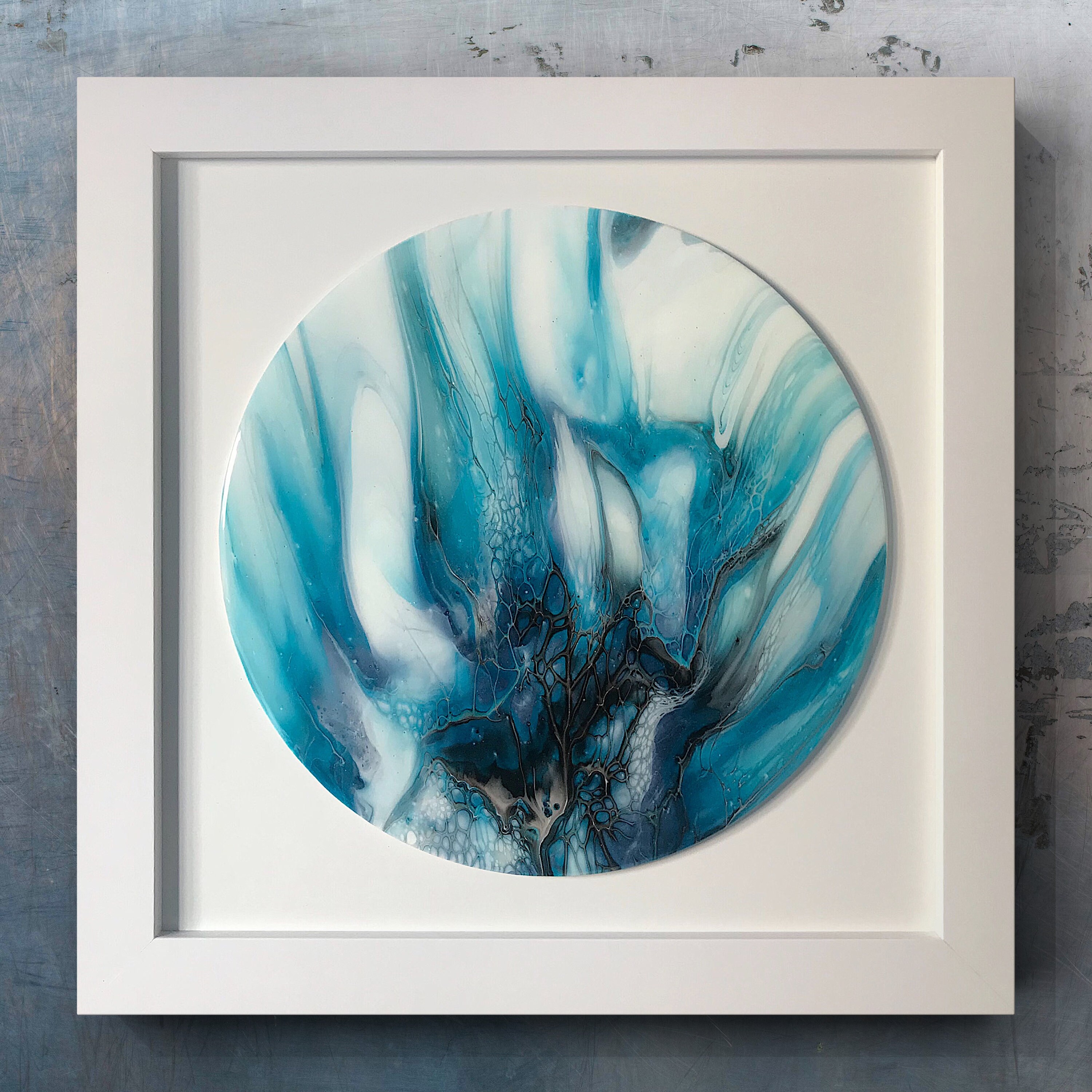 Original Framed abstract wall art resin art wall decor Etsy