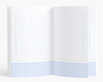 Days + Months 3-Month Grid Planner | Grid Paper | Daily A5 planner | Free-form pages | Start Any Day - Undated