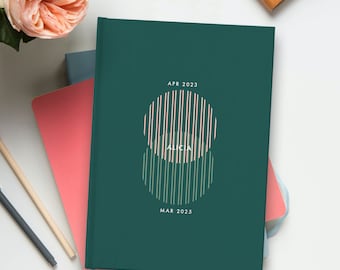 2 Year Monthly Planner (Forest Green) - Start Any Month | 24 month calendar | Mix & Match Notes - blank, lined, dot-grid, grid, task