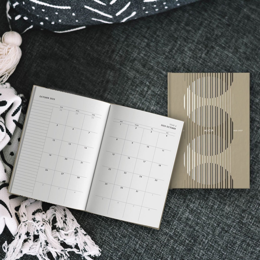5 Year Monthly Planner Start Any Month Personalized 60 - Etsy
