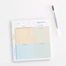 Priority Matrix Planner Notepad Personalized Minimalist Time Management ...