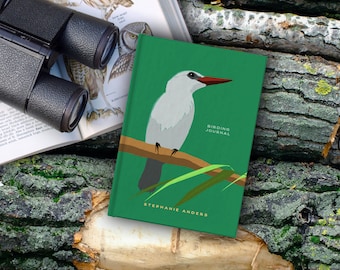 Personalized Birding Journal / Guided Birder Log – Softcover or Hardcover Notebook Gift for Bird-Lovers, Birders, Bird Nerds