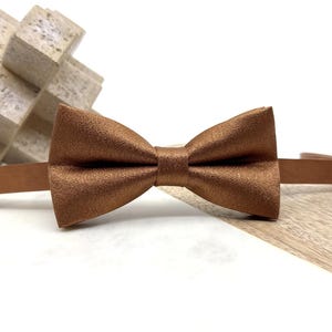 Bronze Bowtie, Wedding Bowtie, Groomsmen Bowties, Wedding Bowtie, Groom Gift, Copper Brown Bowtie, Adjustable Bow tie