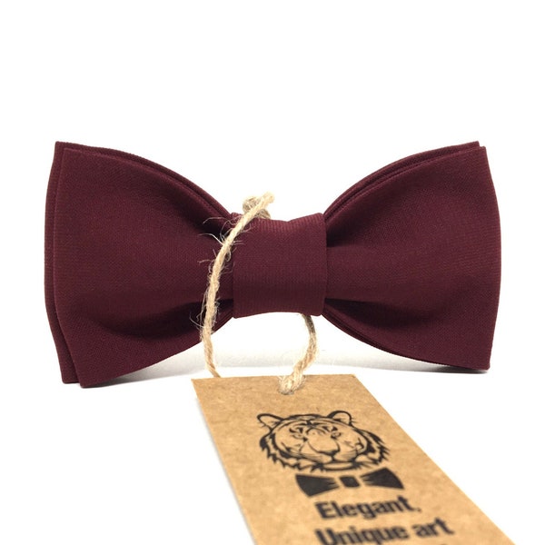 Burgundy Bow tie, Baby Boys Kids, Mens Adult Groom, Toddler Bow tie, Bow Tie boys, Wedding Bow tie, Groomsmen bow tie, Bow ties for men