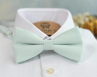 Mint Green Bow Tie: Wedding Groomsmen, Summer Pastel