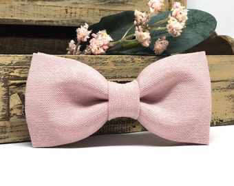 Bow tie Bright blue and Pink Self-tie bow tie Wedding accessory Groomsman Men Women bowtie Gift for Groom Bridegroom Steady Handmade bow ties