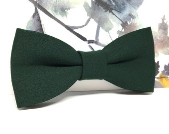 Hunter Green Bow tie, Groom Bow tie, Baby Boys Kids, Kids Bow tie, Mens Adult Groom, Wedding Bow tie, Groomsmen bow tie, Bow ties for men