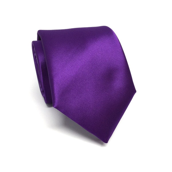 Mens Neck Ties, Purple Mens Neckties, With Matching, Men Necktie, Pocket Square Handkerchief Option, Mens Necktie, Pocket Square Set
