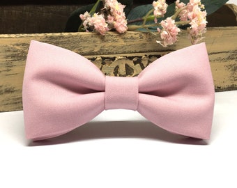 Blush light pink bow tie, Multi color options, Groom bow tie, Ring bearer outfit, Wedding bow tie, Groomsmen bow tie, Bow ties for men