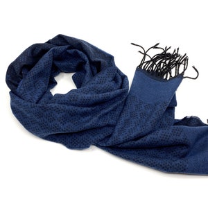 Navy blue scarf, Men scarf, Men winter scarf, Mens wool scarf, Birthday gift for him gift, For men gift, For boyfriend gift