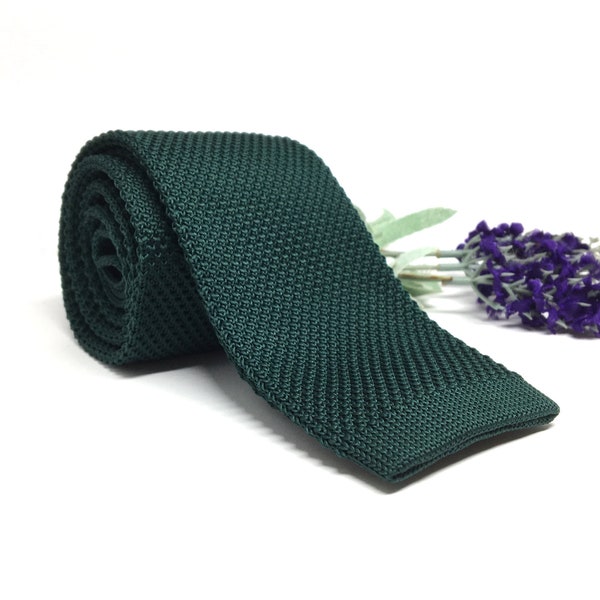 Knit mens Neckties, Mens neck ties, Wedding tie, Hunter green Knit necktie, Knit neckties, Mens necktie, Christmas gift