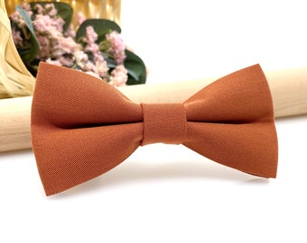 Rust bow tie, Groom bow tie, Baby boys kids, Burnt orange bow tie, Ring bearer outfit, Wedding bow tie, Groomsmen bow tie, Bow ties for men