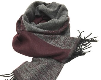 burgundy winter scarf