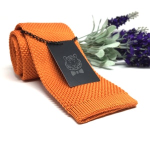 Knit mens neckties, Mens neck ties, Wedding tie, Orange knit necktie, Knit neckties, Mens necktie, Christmas gift