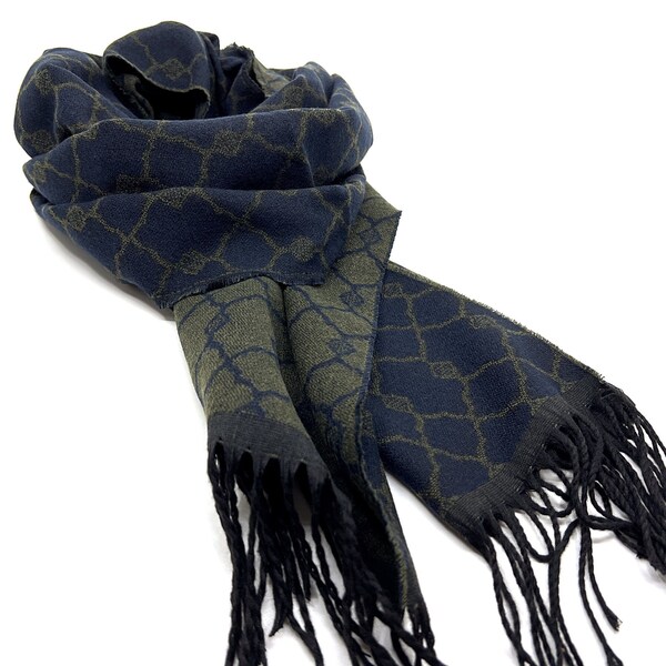 Olive Silk Scarf Etsy