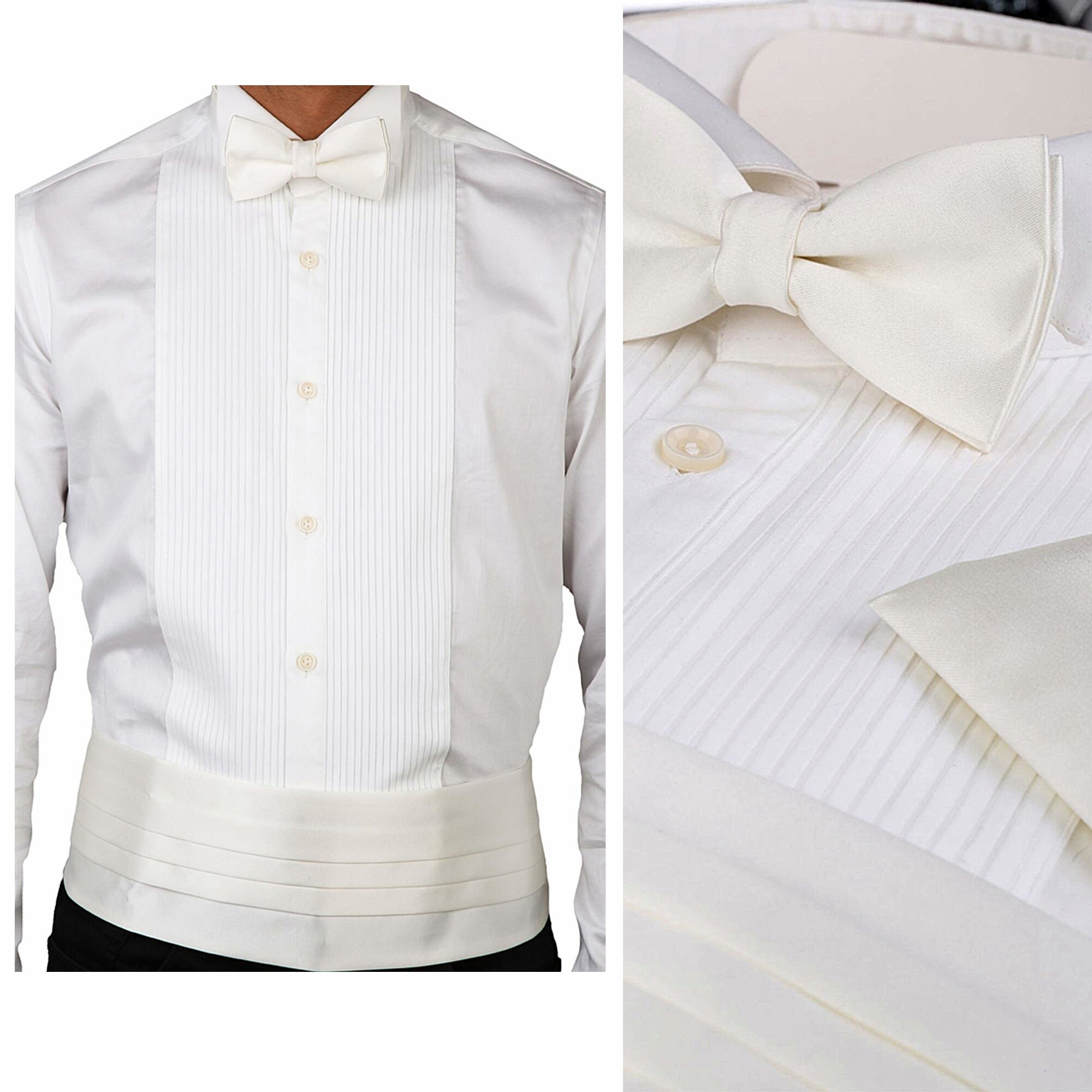 Mens White Silk Cummerbund Set Adjustable Belt and Tie With Etsy
