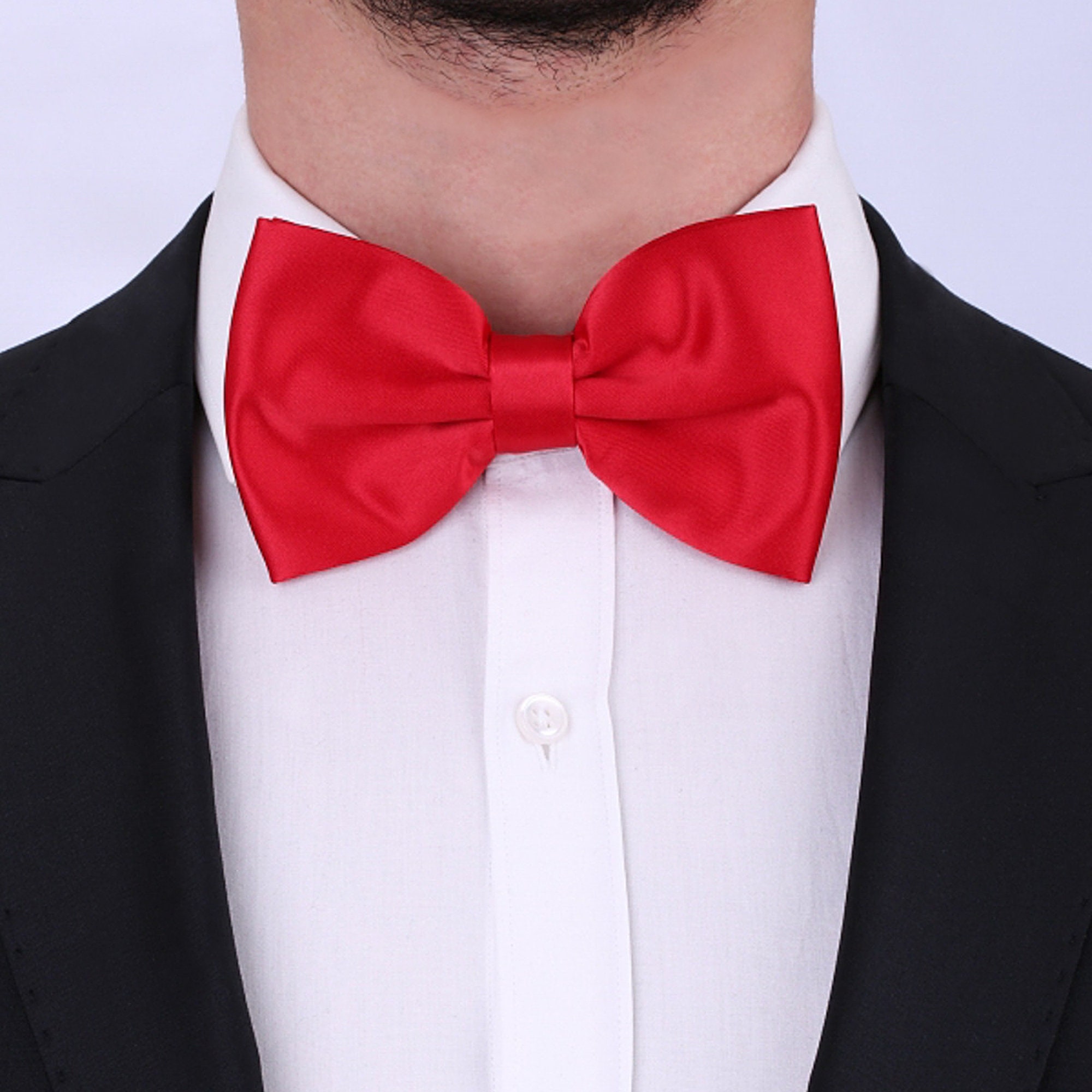 Red Bow Tie Oversized Bowtie Groom Bow Tie Men Bows Etsy