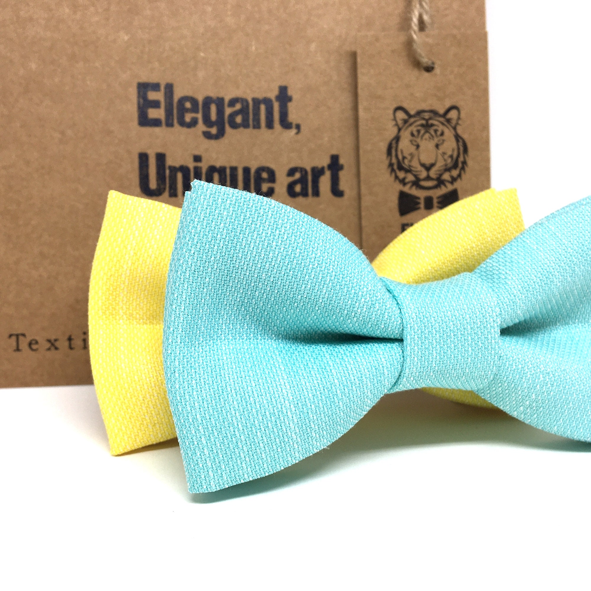 Yellow Bow Tie Linen Bow Tie Baby Boys Kids Kids Bow Tie Etsy
