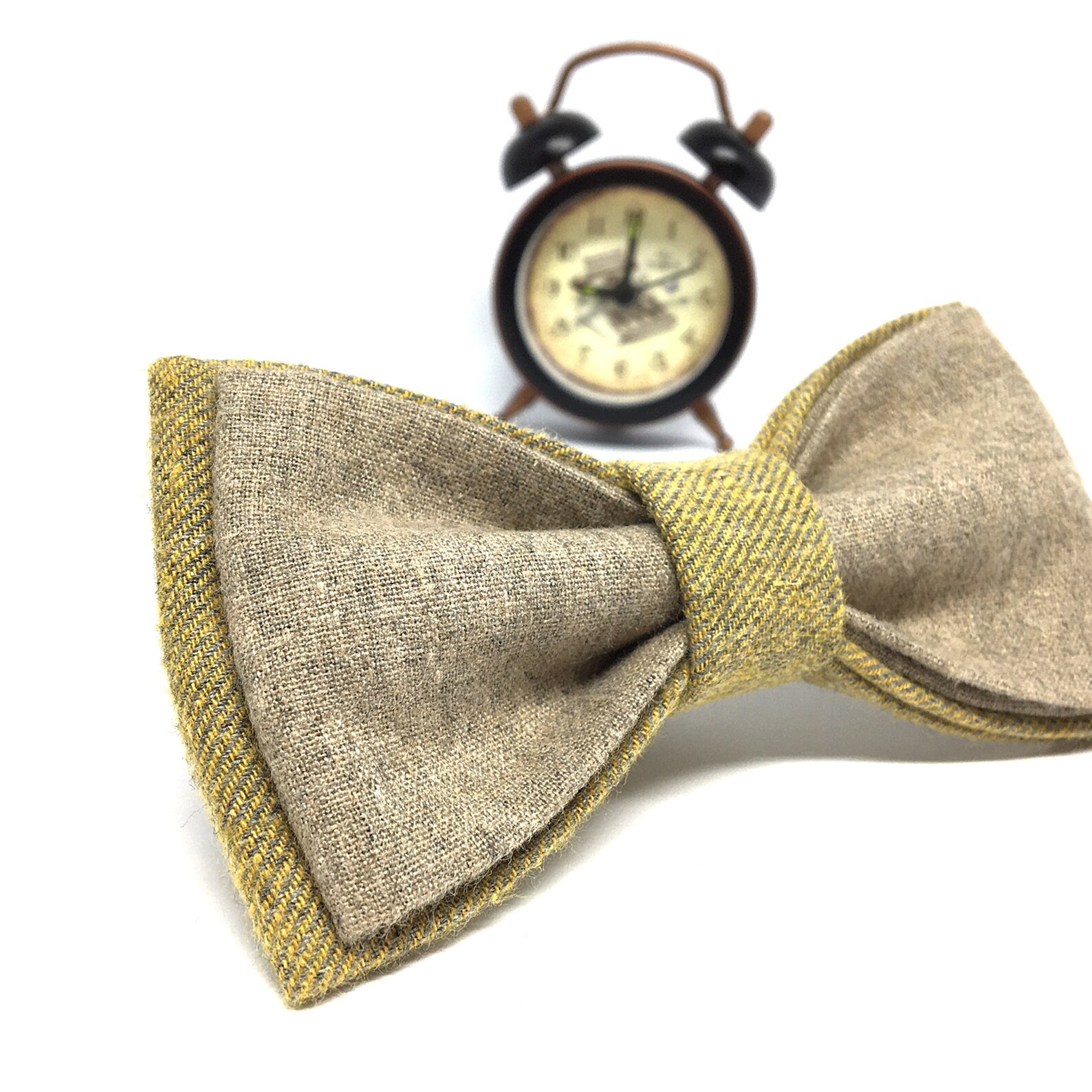 Pastel Yellow Bow Tie Groom Bow Tie Beige Mens Bow Tie Bow Etsy