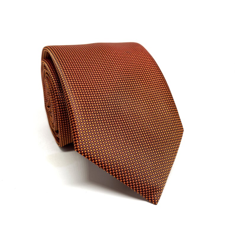 Copper Rust Bronze Mens Neckties Mens Neck Ties Wedding Tie Etsy