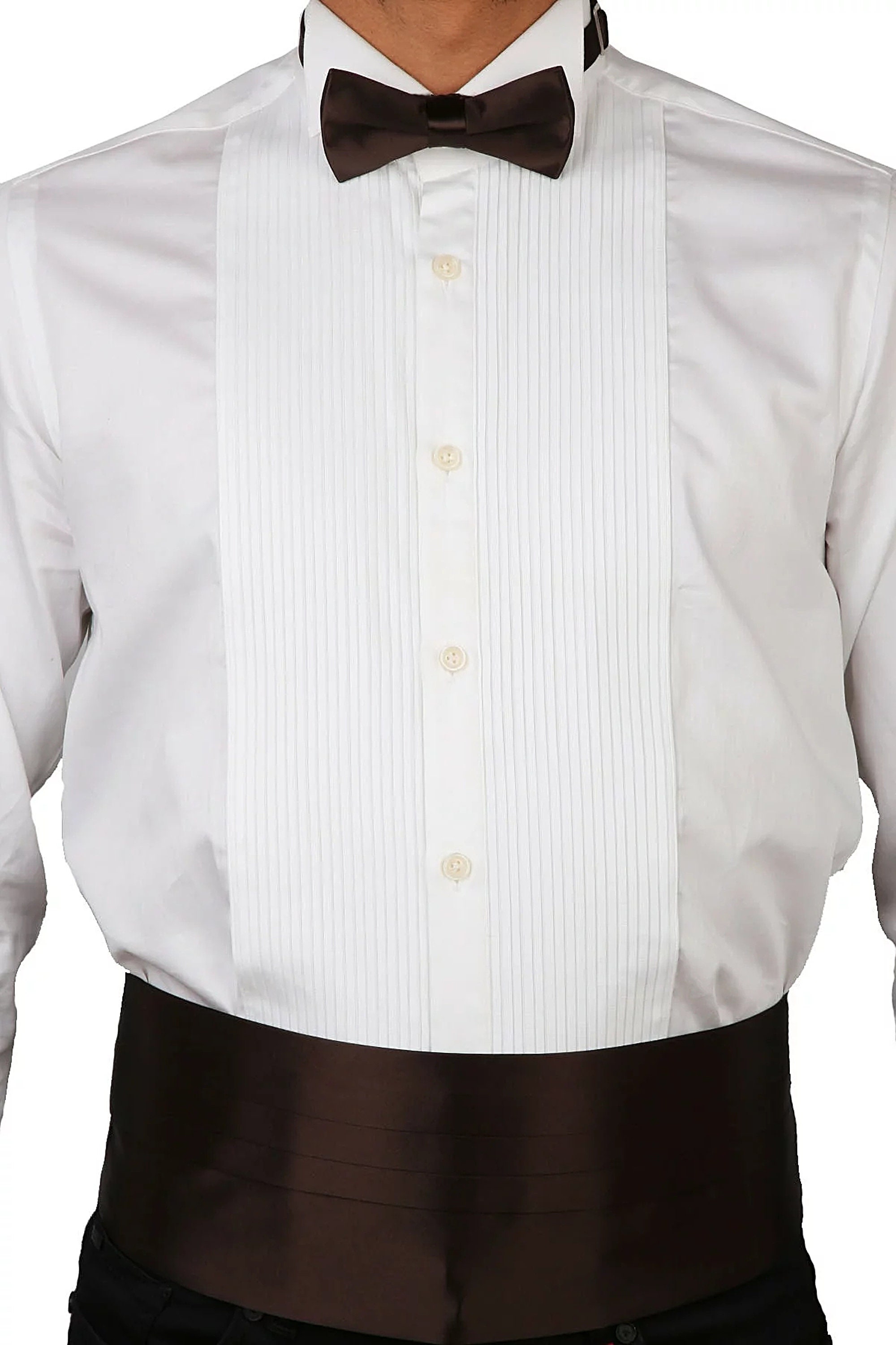 Mens Brown Silk Cummerbund Set Adjustable Belt and Tie With Etsy