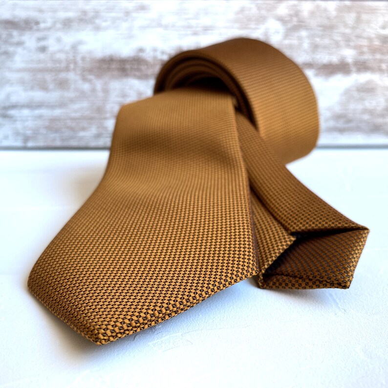 Copper Rust Bronze Mens Neckties Mens Neck Ties Wedding Tie Etsy