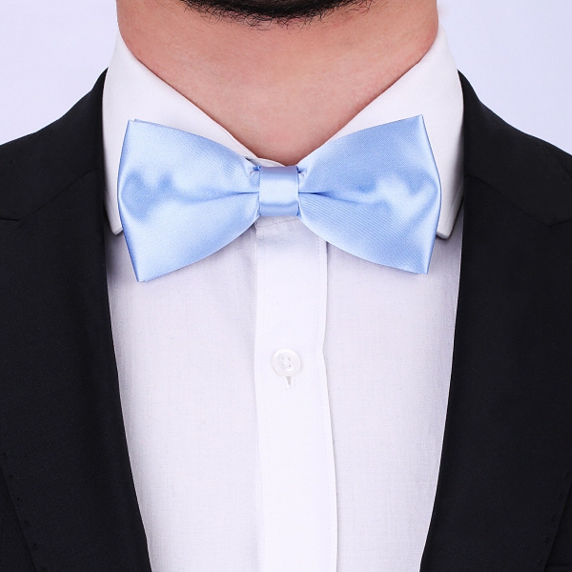 Ice Blue Bow tie Light blue Bow tie Groom bow tie Wedding Etsy