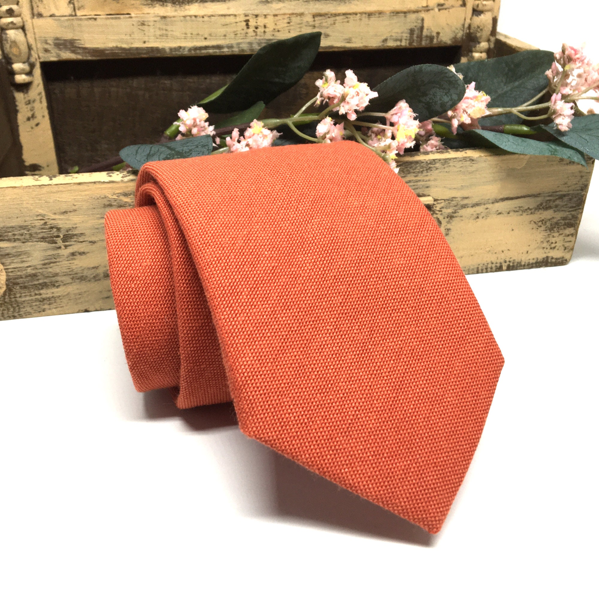 mens orange ties