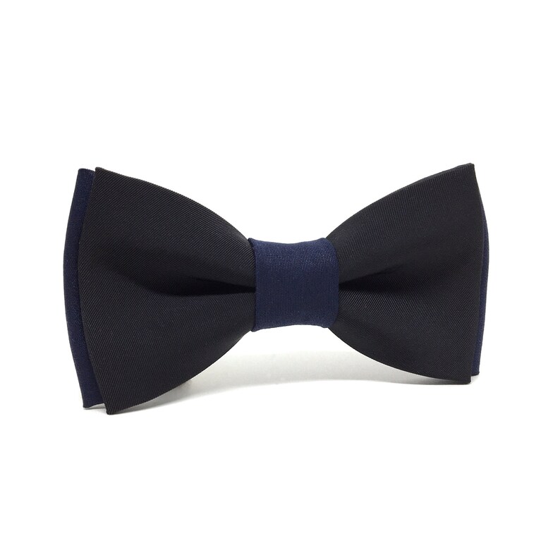 Black and Navy Bow Tie Groom Bow Tie Baby Boys Kids Mens Etsy