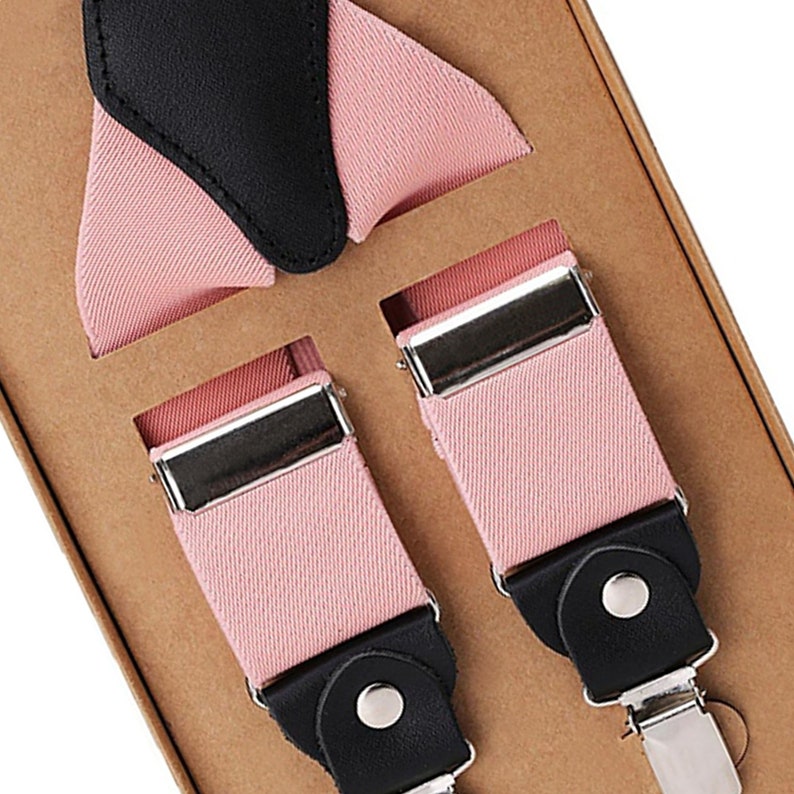Blush light pink suspenders Suspenders men Leather suspenders Rustic wedding Groom suspenders Wedding suspenders Groomsmen suspenders