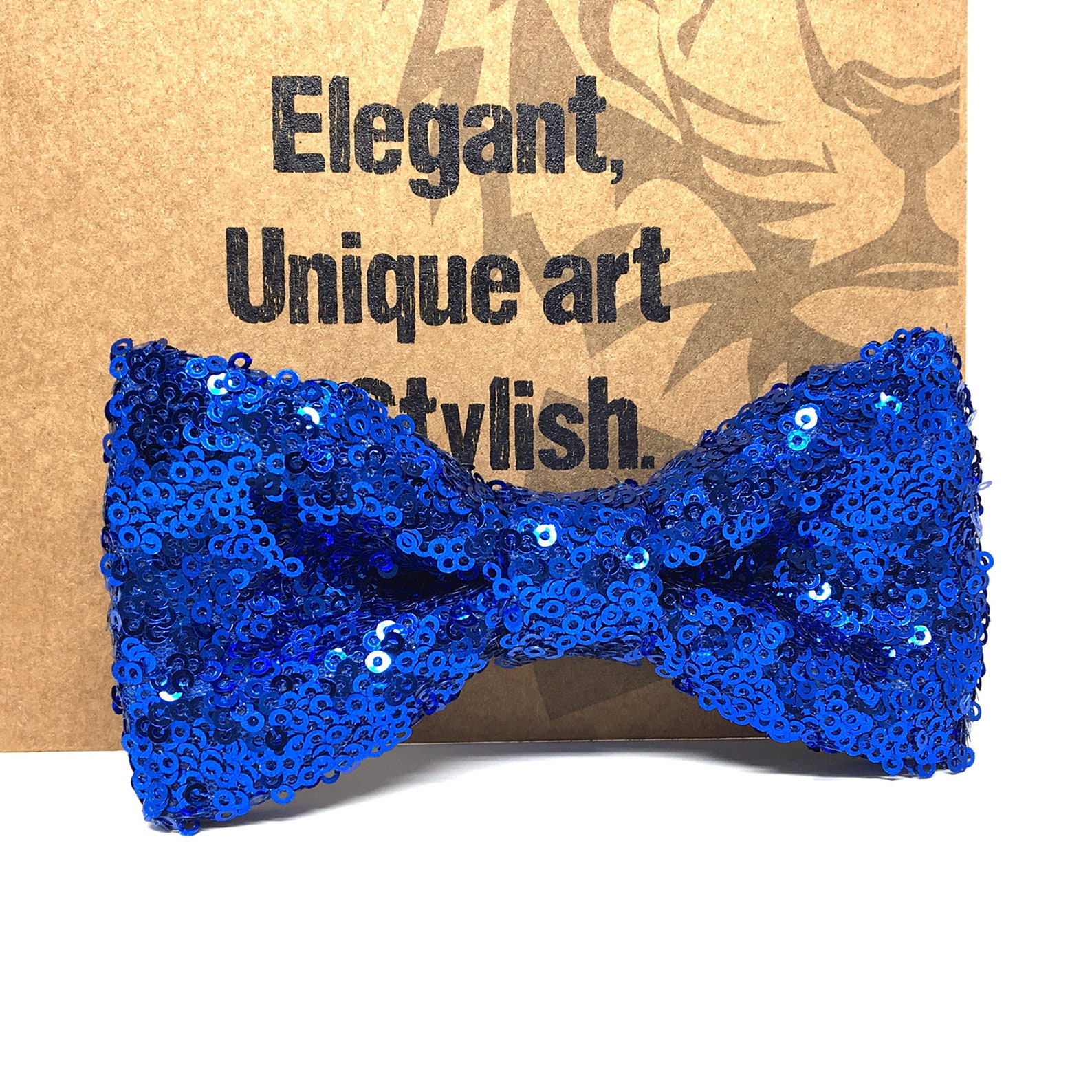 Blue Sequin Bow Tie Wedding Bow Tie Baby Bow Tie Groom Etsy