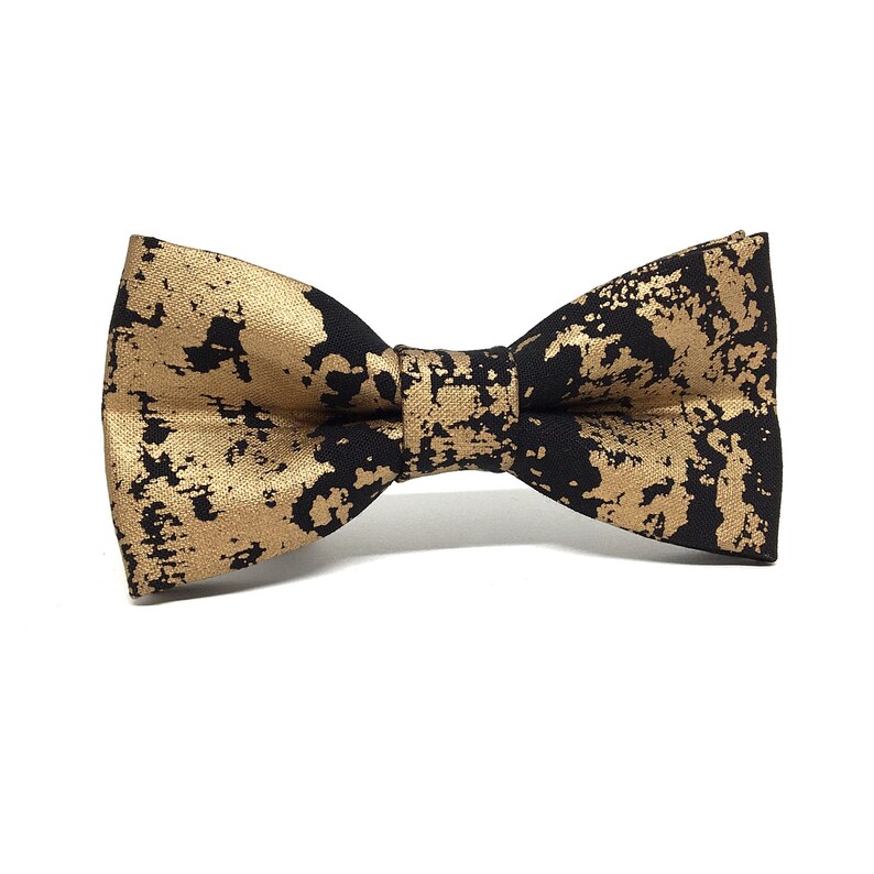 Gold and Black Bow Tie Groom Bow Tie Wedding Bow Tie Baby Etsy