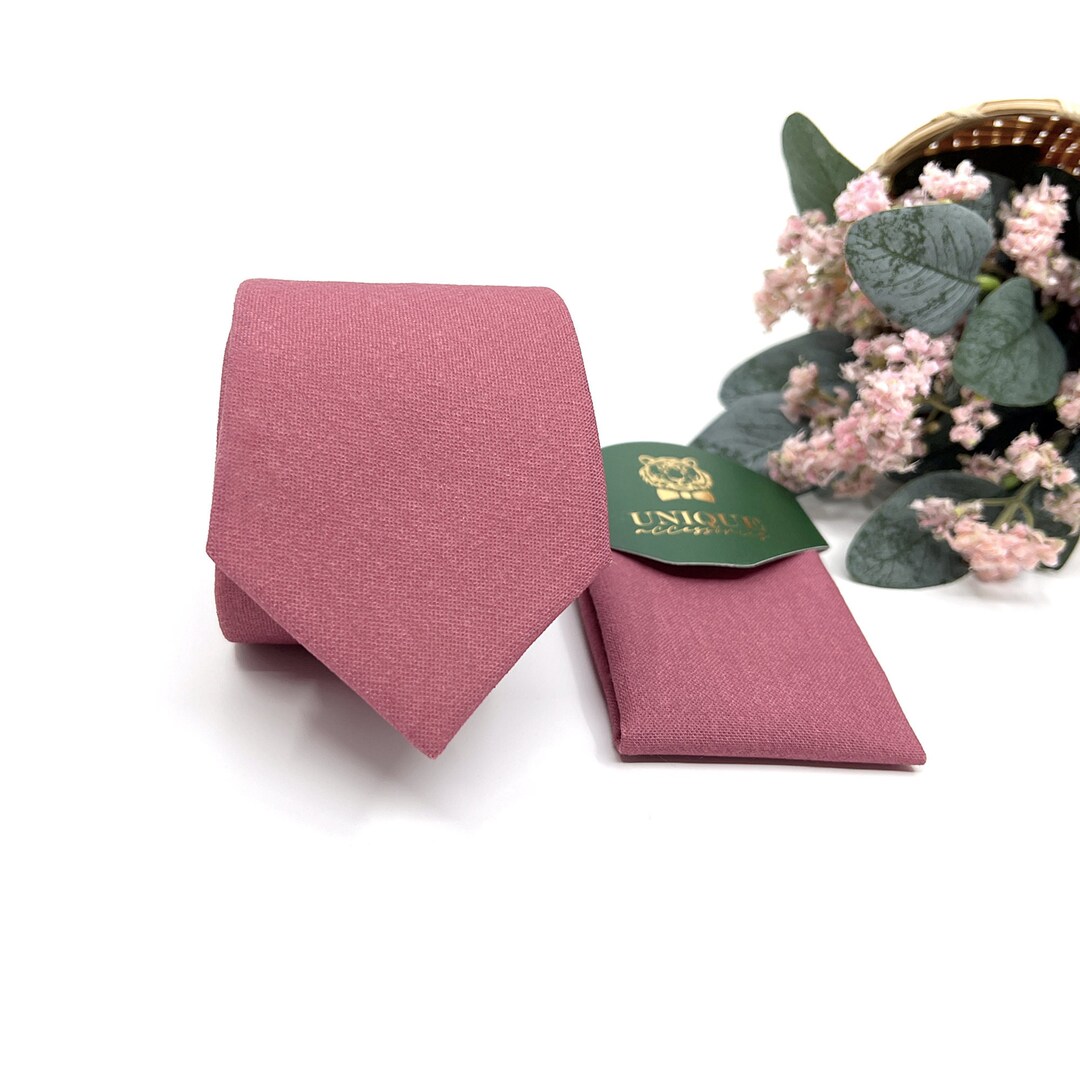 dusty pink necktie