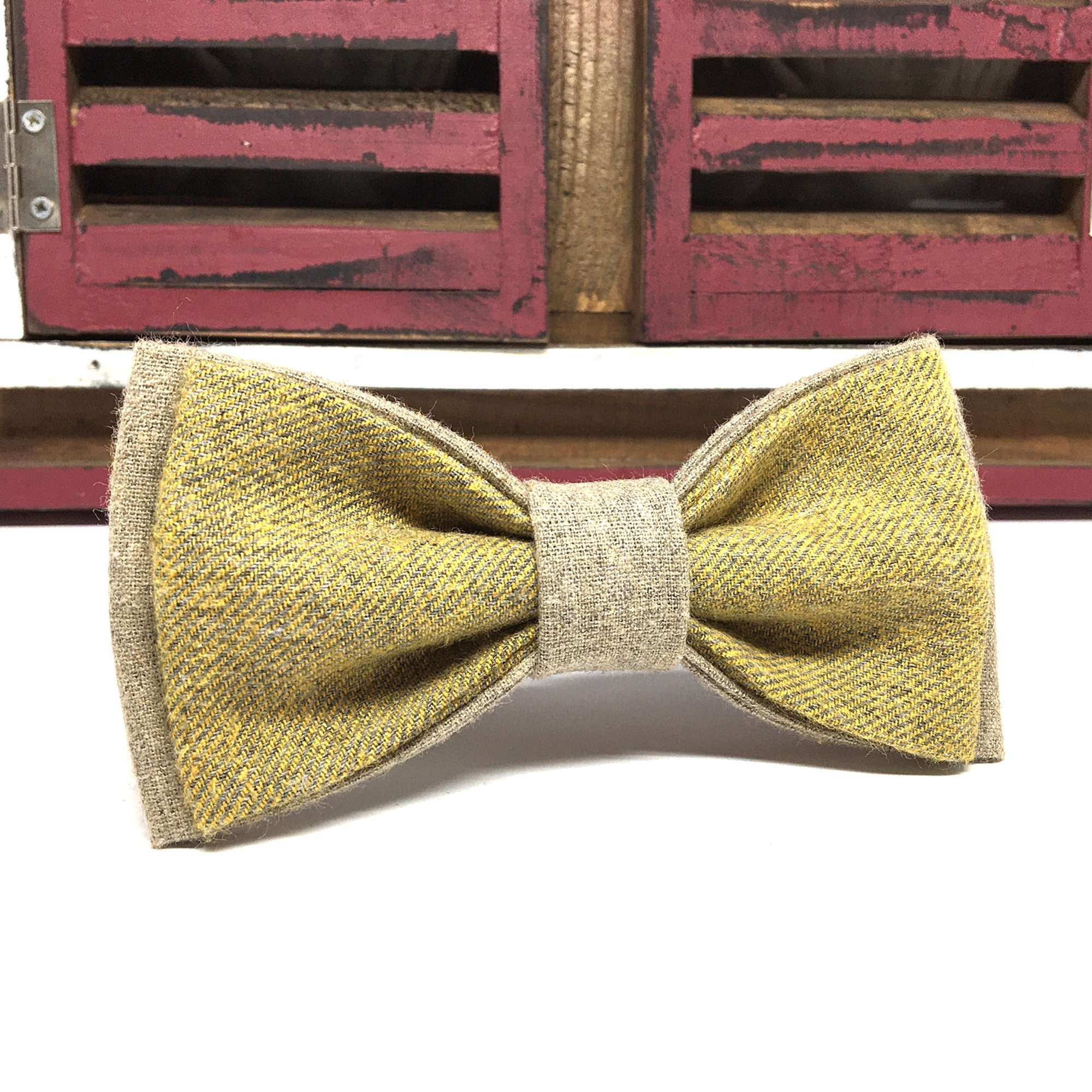 Pastel Yellow Bow tie Groom Bow tie Beige Mens Bow tie Bow Etsy