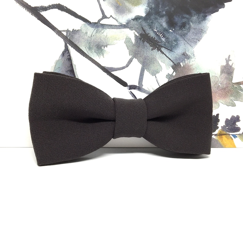 Kids Bow tie Groom Bow tie Dark Gray Bow tie Wedding Bow tie Mens Adult Groom Baby Boys Kids Bow ties for men Groomsmen bow tie