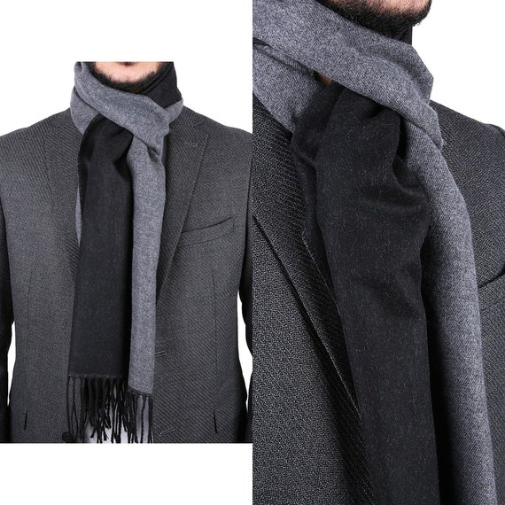 Black and gray best sale scarf