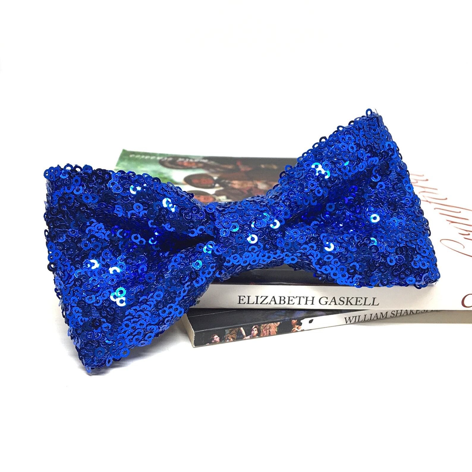 Blue Sequin Bow Tie Wedding Bow Tie Baby Bow Tie Groom Etsy