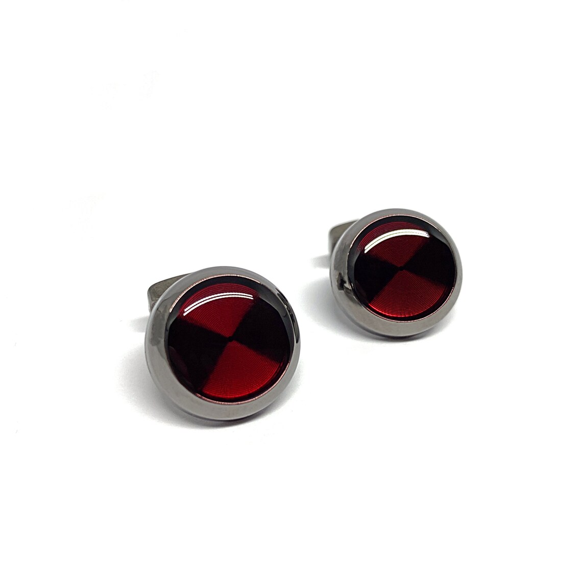 Red Cufflinks Wedding Cufflinks Groom Cufflink Mens Gift Etsy