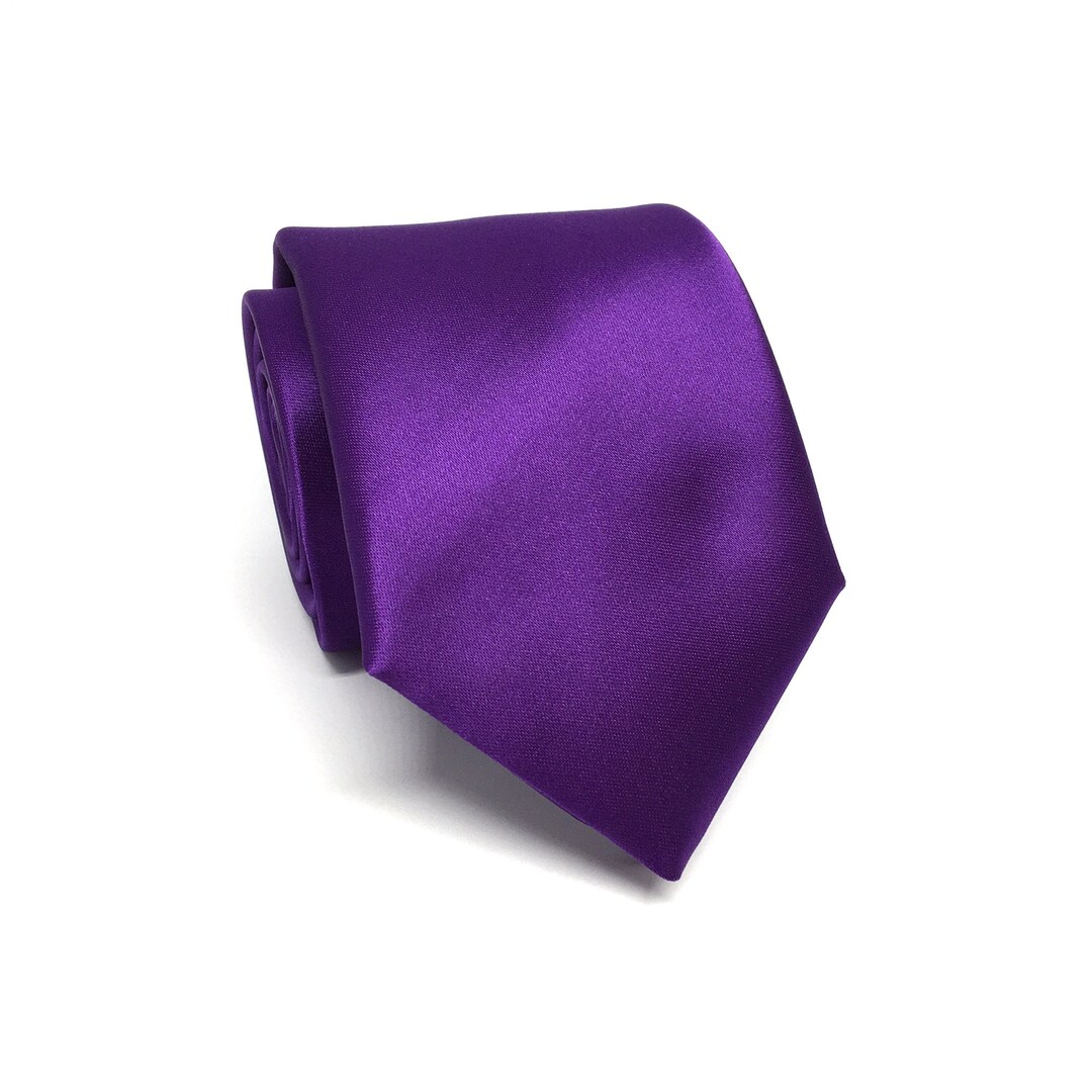 Mens Neck Ties, Purple Mens Neckties, With Matching, Men Necktie