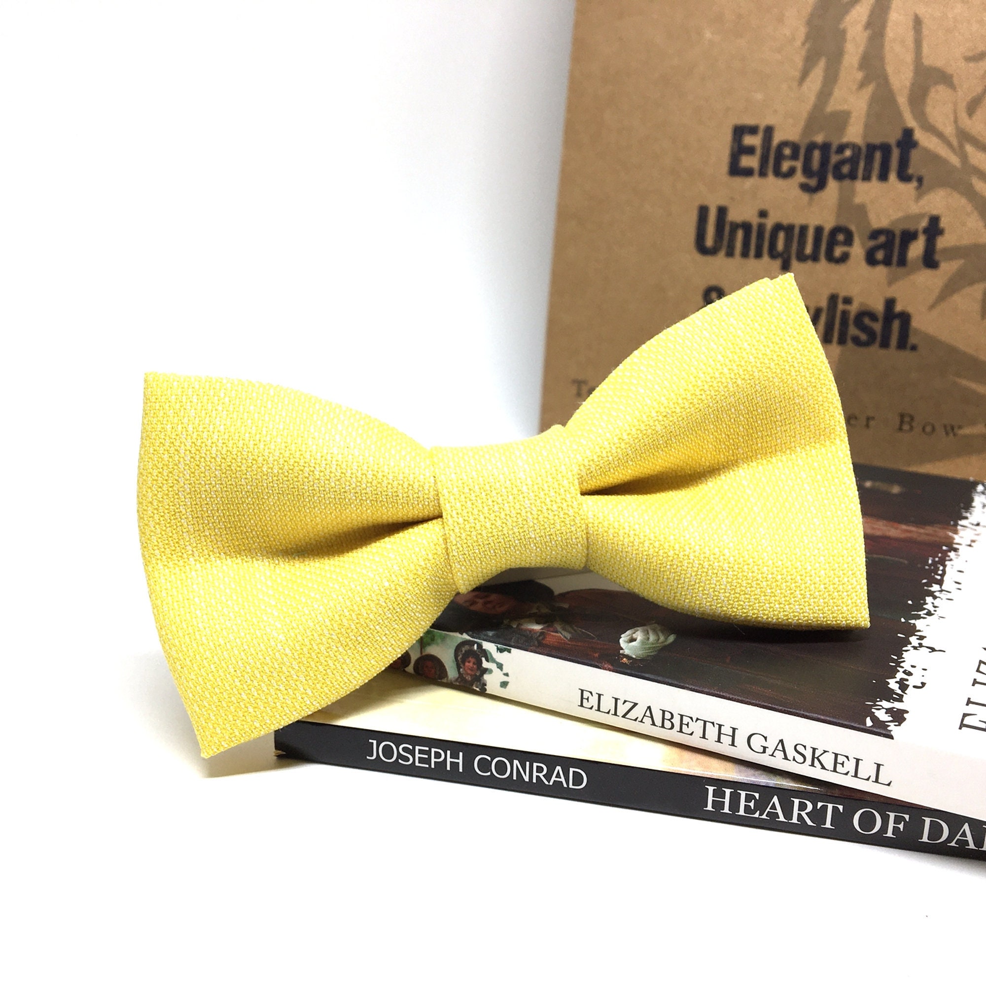 Yellow Bow Tie Linen Bow Tie Baby Boys Kids Kids Bow Tie Etsy